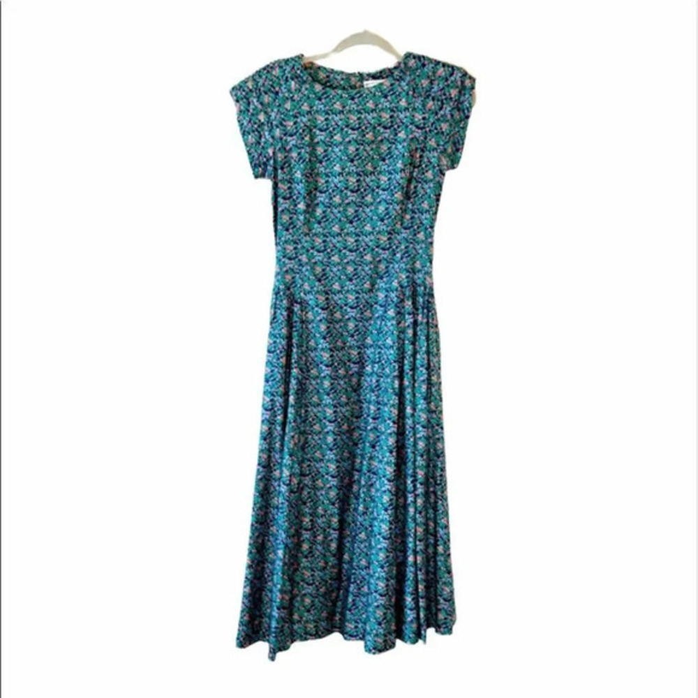 J Christopher Vintage Cotton Floral Day Dress Stranger Things Nancy Bows Small‎